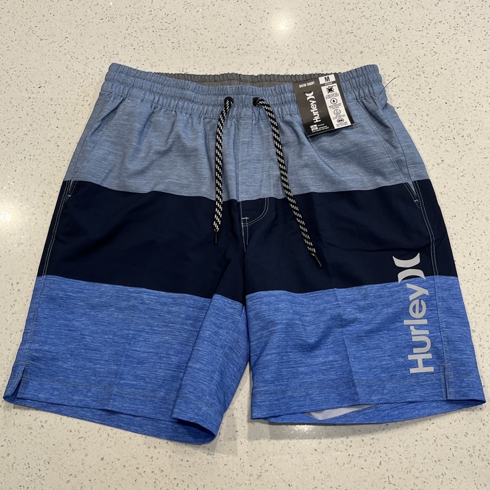 New HURLEY Printed Volleyball Swim Shorts 18 Inches Size Medium NWT